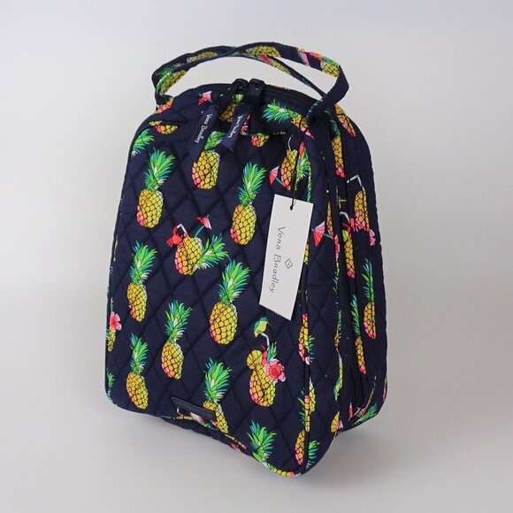 New Vera Bradley Lunch Bunch Bag Toucan Pineapple Tropical Print - Picture 3 of 7
